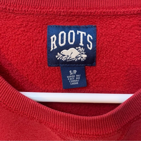 Roots Canada Red Crewneck Sweater | Size S - Picture 4 of 7